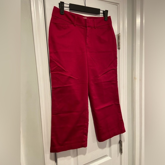 Dockers Size 4P Pink Ideal Fit Cropped Capri Chino Pants Cotton Blend Stretch - Picture 6 of 11